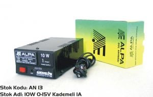 ALPA 10Watt 3-15Volt DC Kademeli 1Amper Adaptör