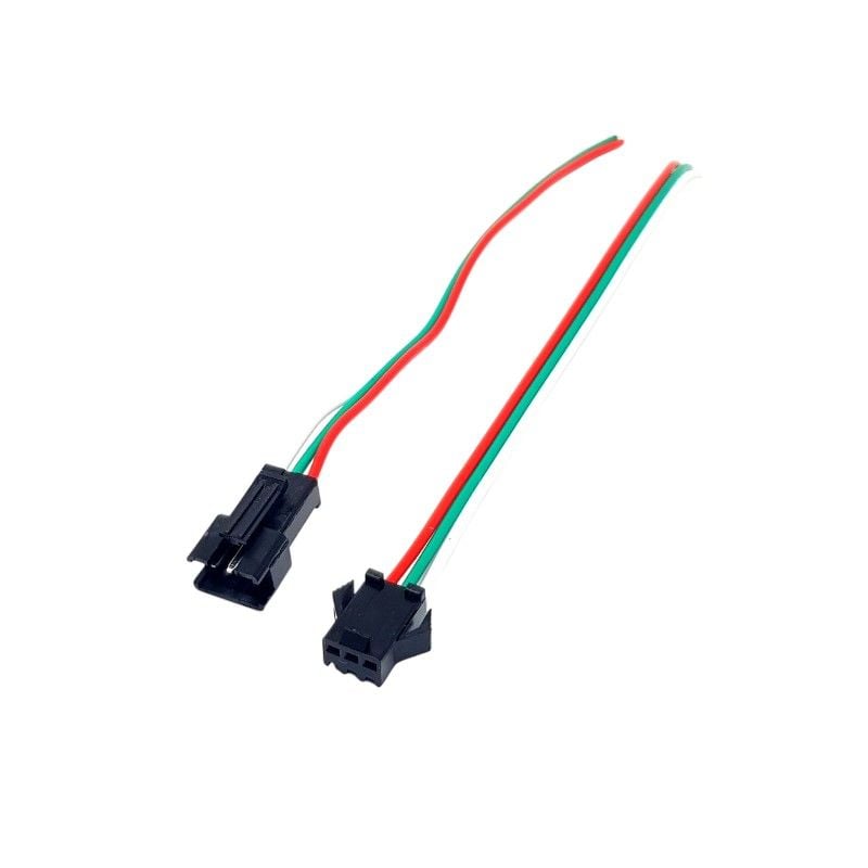 Electroon 3 Pinli Soketli Kablo Dişi-Erkek Takım 15cm - IC261J-3