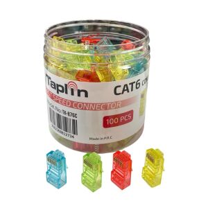 Taplin TK-876C RJ45 CAT6 8P-8C 4 Renkli Soket - 100Adet