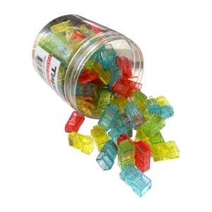 Taplin TK-876C RJ45 CAT6 8P-8C 4 Renkli Soket - 100Adet