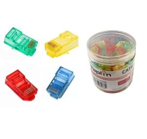 Taplin TK-876C RJ45 CAT6 8P-8C 4 Renkli Soket - 100Adet
