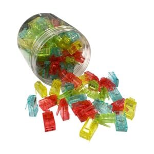 Taplin TK-877C EZ RJ45 CAT6 8P-8C 4 Renkli Soket - 100Adet