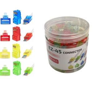Taplin TK-877C EZ RJ45 CAT6 8P-8C 4 Renkli Soket - 100Adet