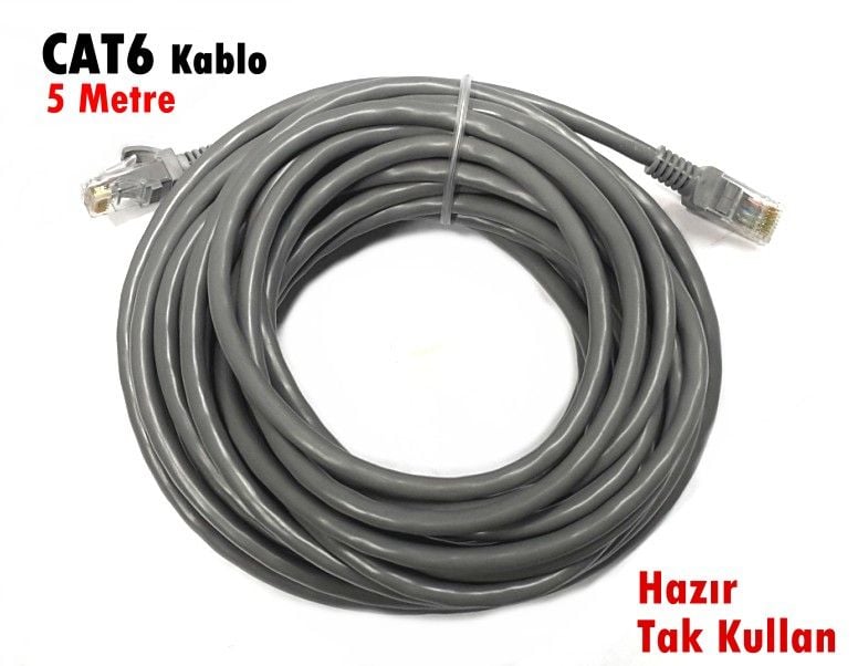 FULLY 5Metre CAT6 Kablo Hazır Fişli