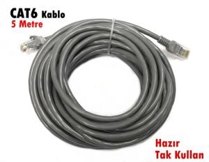 FULLY 5Metre CAT6 Kablo Hazır Fişli