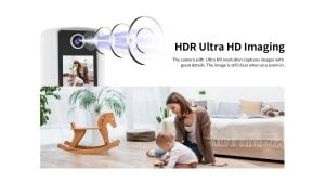 Vstarcam CV331S 3MP Çift Yönlü Ses Wi-Fi Bebek Kamera