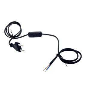 Electroon 220Volt Anahtarlı Power Kablo 1 mt 2x0.75mm