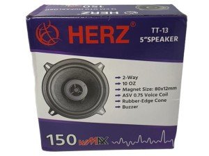 Herz 13cm 150Watt Tweeterli Oto Hoparlör
