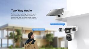 Vstarcam CB621SR 3 Kameralı 6MP Güneş Panelli Solar Wifi PTZ Kamera