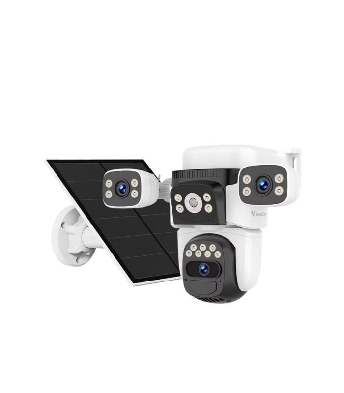 Vstarcam CB621SR 3 Kameralı 6MP Güneş Panelli Solar Wifi PTZ Kamera