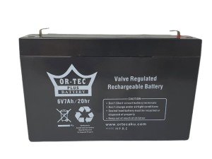 ORTEC 6Volt 7Amper Bakımsız Kuru Akü 6V-7Ah