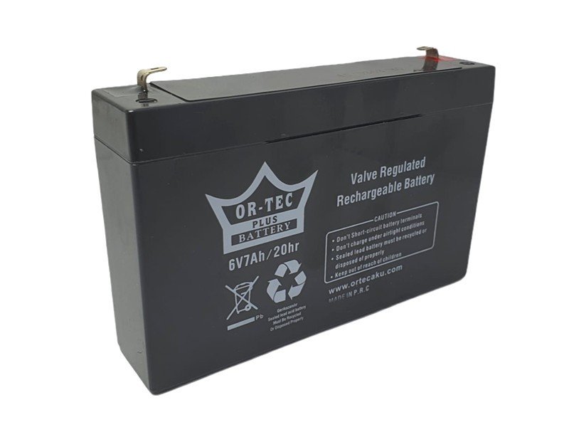 ORTEC 6Volt 7Amper Bakımsız Kuru Akü 6V-7Ah