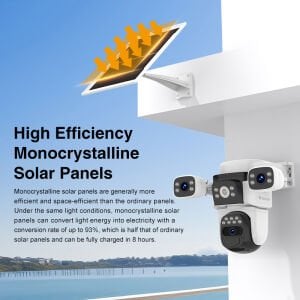 Vstarcam BG621SR 3 Kameralı 6MP Güneş Panelli Sim Kartlı 4G Solar Kamera