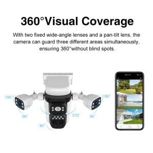 Vstarcam BG621SR 3 Kameralı 6MP Güneş Panelli Sim Kartlı 4G Solar Kamera