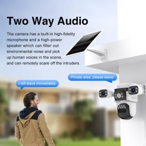 Vstarcam BG621SR 3 Kameralı 6MP Güneş Panelli Sim Kartlı 4G Solar Kamera