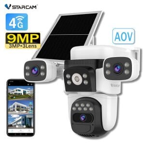 Vstarcam BG621SR 3 Kameralı 6MP Güneş Panelli Sim Kartlı 4G Solar Kamera