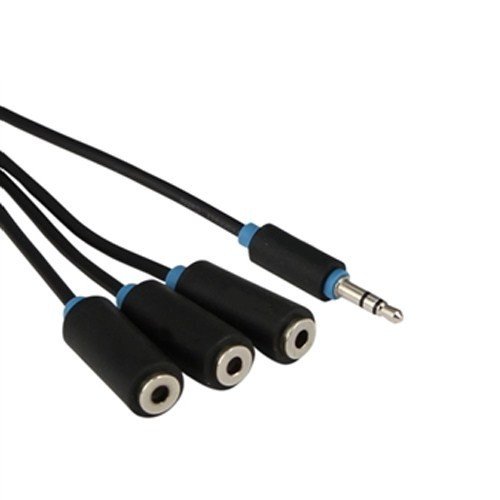 HYTECH HY-B110 3,5mm Erkek 3x3,5mm Dişi Stereo 5+1 Kablosu