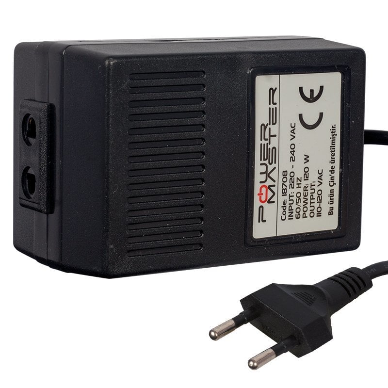 Powermaster 220V-110V 120Watt AC Dönüştürücü Konvertör