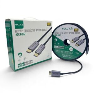 Fully 50Metre 8K 60Hz AOC Fiber Optik HDMI Kablo 2.1V 7680x4320