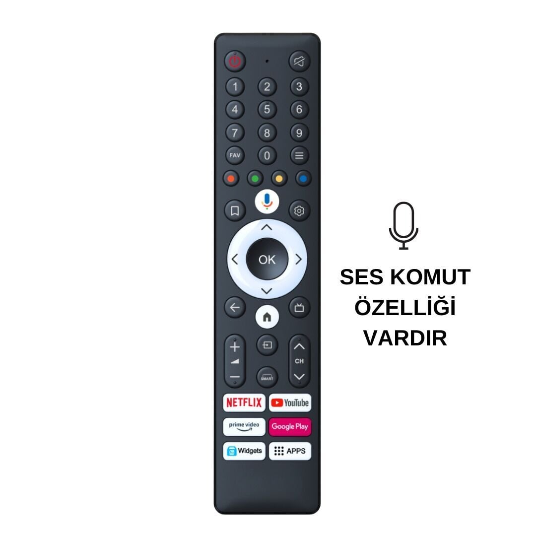 Beko B98 Q 995 X Smart 4K Android TV Kumanda - Ses Komutlu