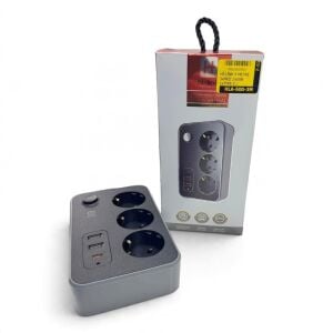 hi-link 3 Soketli 1xTypeC+2xUSB Girişli 3 Metre Kablolu Termal Akım Korumalı Grup Priz