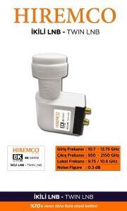 HIREMCO Çiftli Twin LNB Ultra HD 8K