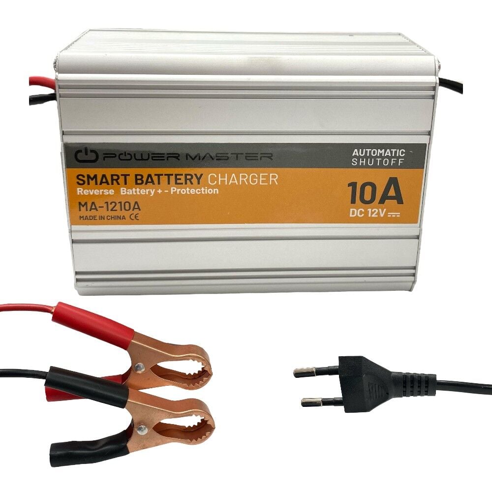Powermaster MA-1210 12Volt 10Amper Akıllı Hızlı Akü Şarj Cihazı
