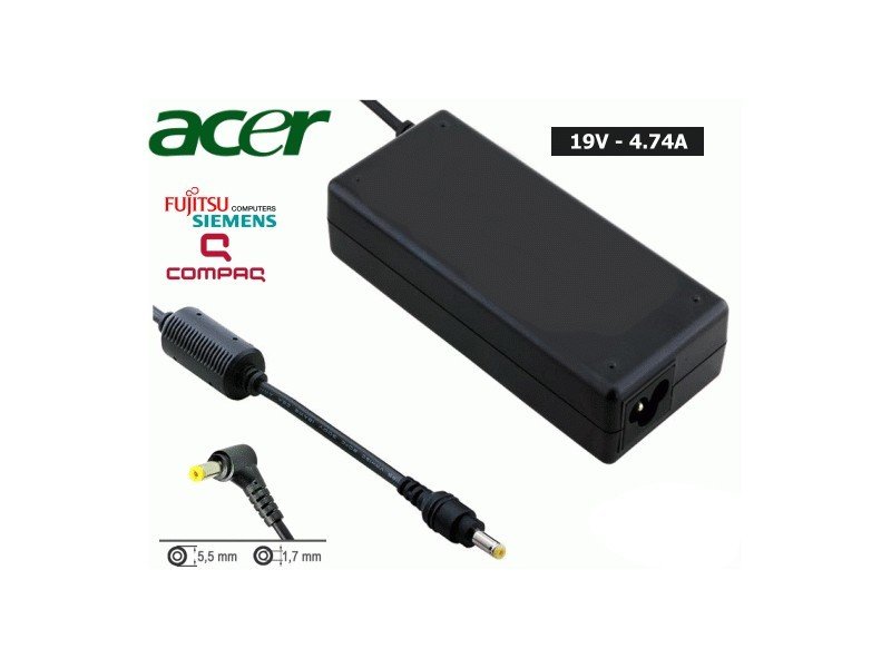 Fully 19V 4.74A Acer Notebook Adaptörü 5.5x1.7mm