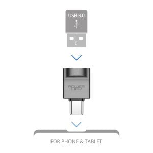 Powerway Usb To Type-c Yüksek Hızlı Veri Aktarımı Otg Çevirici Dönüştürücü Adaptör