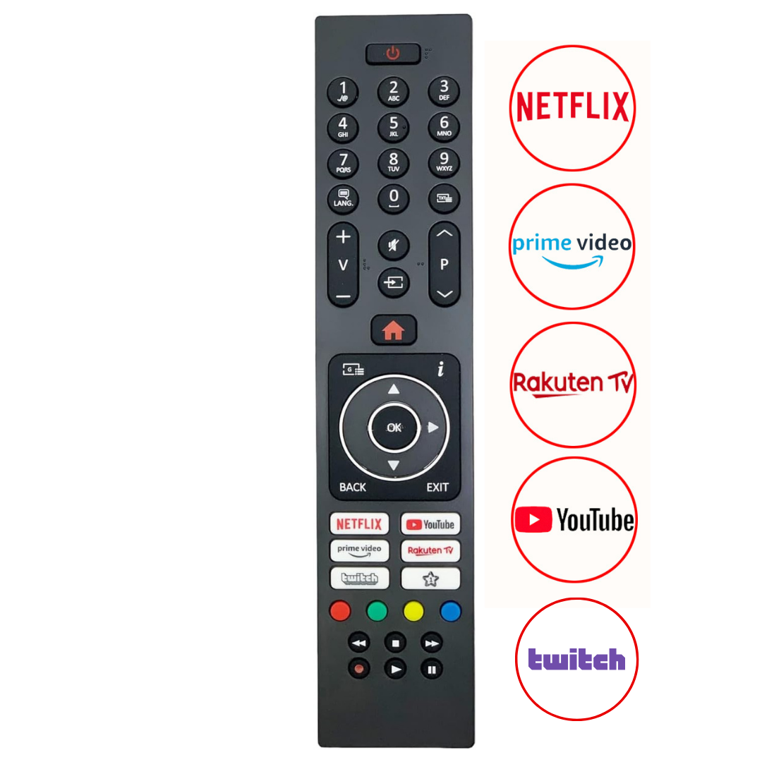 VESTEL Netflix-Prime-Youtube-Rakuten-Twitch Led TV Kumanda