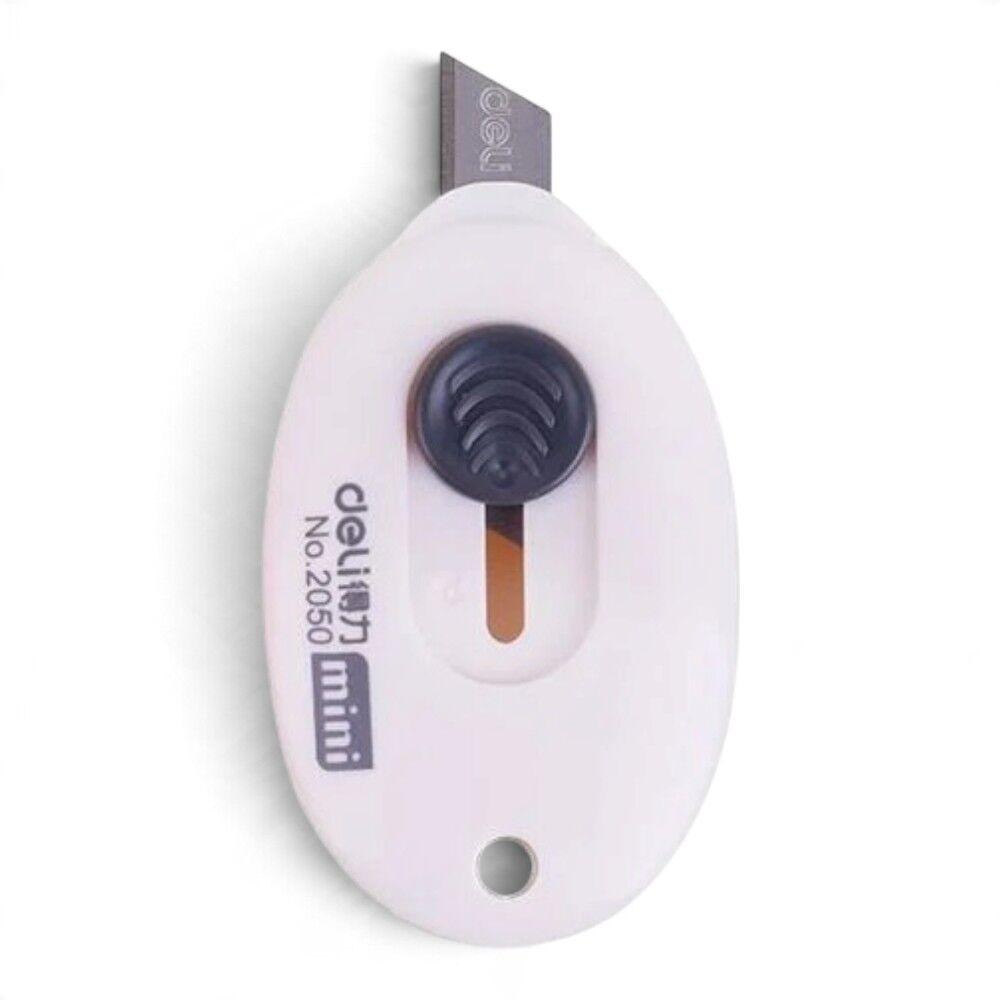 Powermaster PM-14375 Çelik Bıçaklı Mini Tekli Falçata Maket Bıçağı BEYAZ