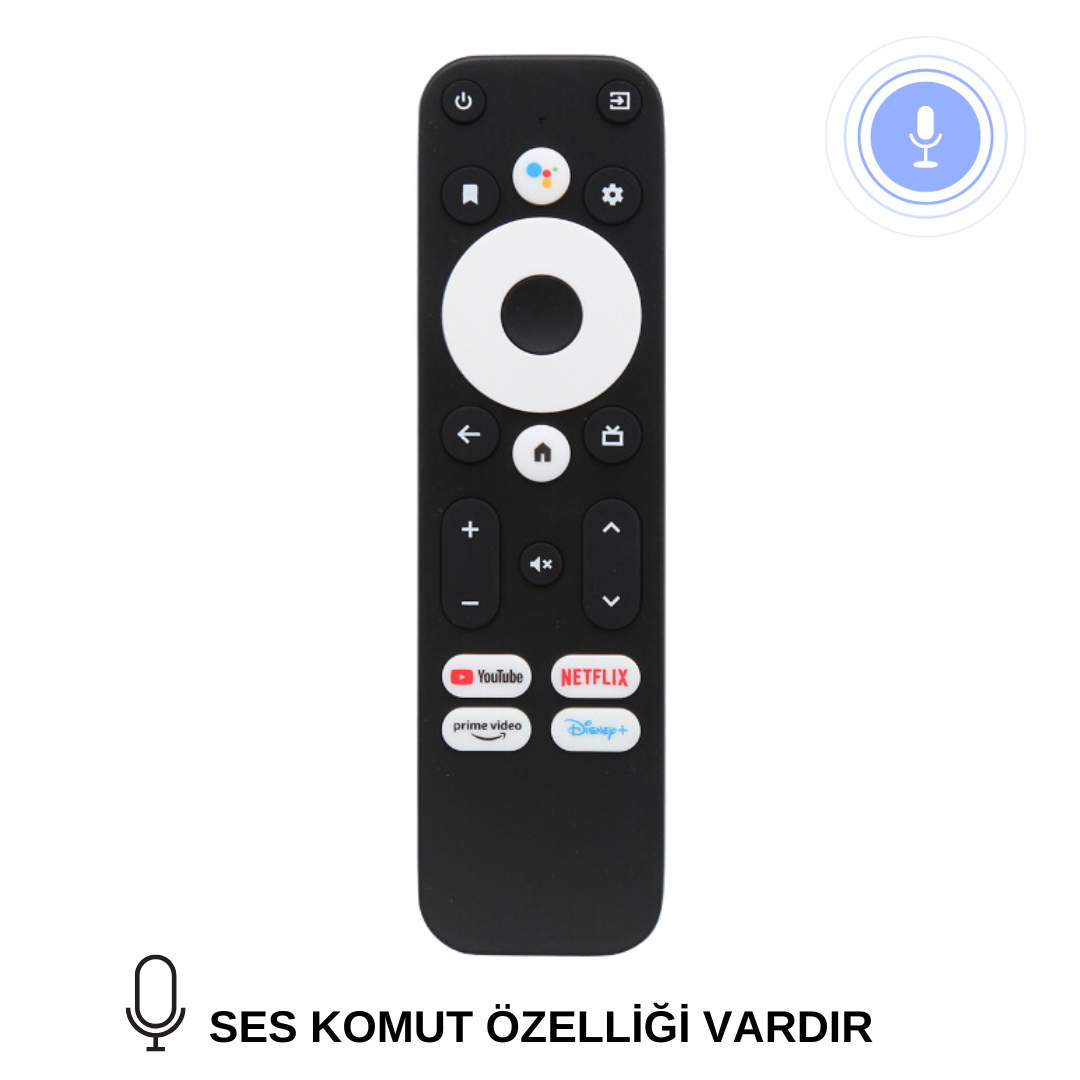 Hiremco Smart Life Android TVBox Kumanda - Ses Komutlu