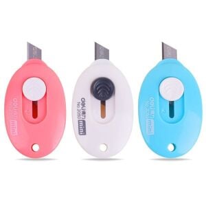 Powermaster PM-14375 Çelik Bıçaklı Mini Tekli Falçata Maket Bıçağı Mavi