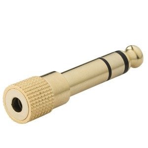 electroon 3,5mm to 6,3mm Stereo Çevirici Fiş Gold