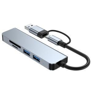 Taplin TK-125 3Port Usb Type-C Çoklayıcı Hub Kart Okuyucu