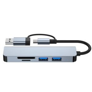 Taplin TK-125 3Port Usb Type-C Çoklayıcı Hub Kart Okuyucu