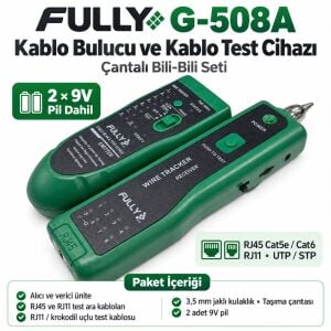 Fully G-508A Çantalı Kablo Bulucu ve Kablo Test Cihazı Bili-Bili