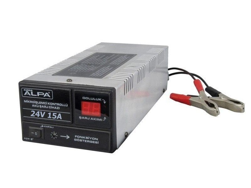 ALPA 24Volt 15Amper Mikroişlemci Kontrollü Akü Şarj Cihazı