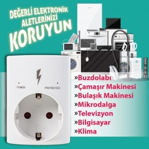 Ucomen PA-GEJ-01SD 16Amper Akım Korumalı Tekli Priz
