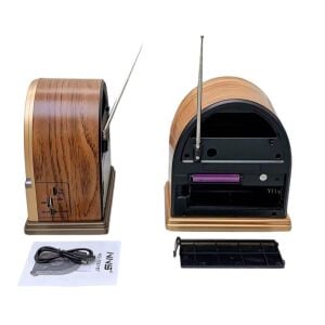 NNS NS-7061 USB-SD-FM-Bluetooth Destekli Şarjlı Nostaljik Retro Radyo