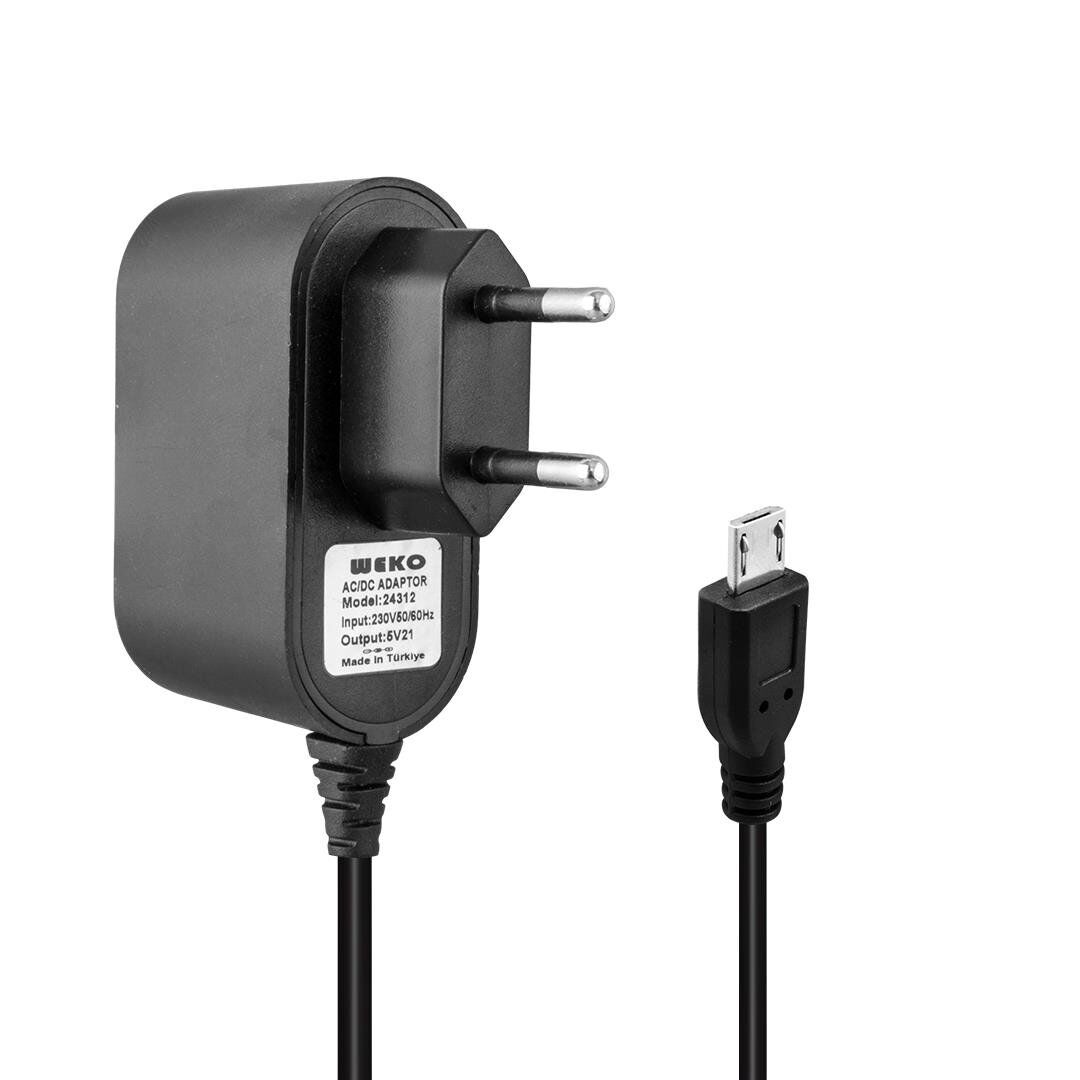 Weko 5Volt 1Amper Micro USB Uç Yerli Üretim Tablet Adaptörü