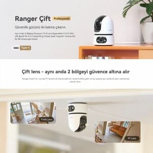 Imou IPC-S2XEP-6M0S Ranger Dual 3MP+3MP  Wi-Fi Çift Lensli Güvenlik Kamera
