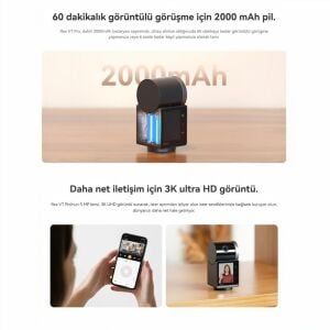 Imou IPC-S2VBP-5M0WR Rex VT Pro 5MP 3K Wifi 2.4 İnç Ekranlı Görüntülü Arama Güvenlik Kamerası