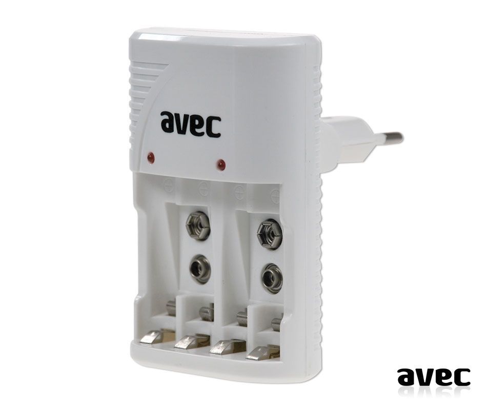 AVEC AV-802 Universal AA-AAA-9Volt Pil Şarj Cihazı Ni-CDNi-MH