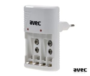 AVEC AV-802 Universal AA-AAA-9Volt Pil Şarj Cihazı Ni-CDNi-MH