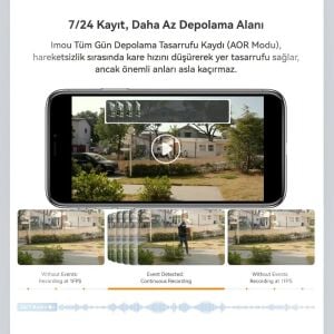 IMOU IPC-PS70FP-6M0 Cruiser Dual Çift Lensli 3MP+3MP Dış Mekan PoE PT Güvenlik Kamerası