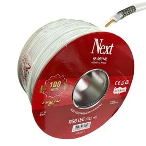 NEXT YE-9601 RG6-U6 HD Trishield Anten Kablosu 100Metre