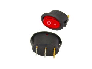 electroon 6A 250VAC Oval Işıklı Anahtar IC-134B