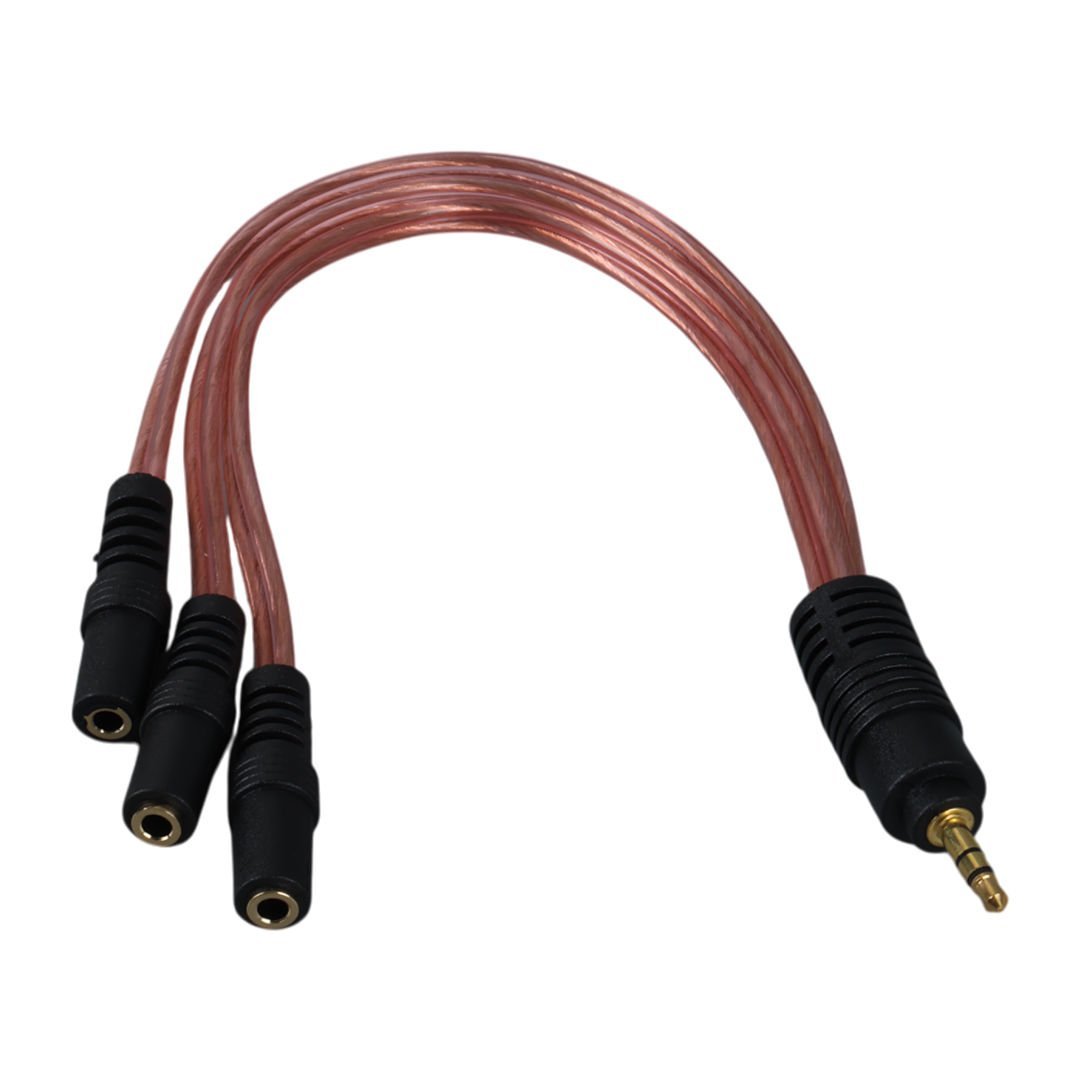 Powermaster 3.5mm Erkek - 3x3.5mm Dişi Stereo 5+1 Kablosu