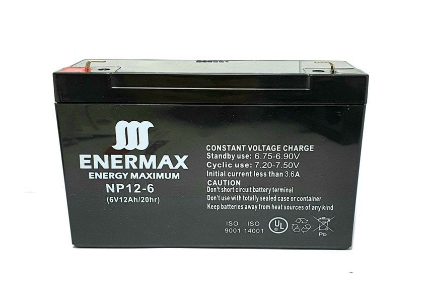 ENERMAX 6Volt 12Amper Bakımsız Kuru Akü 6V 12AH